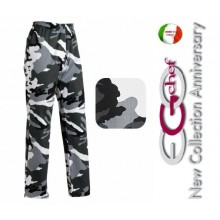 Pantalone Pants Hose Culisse Cuoco Chef Professionale Ego Chef Italia  Mimetico Artic Urban Art.3502111A