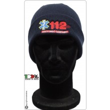 Berretto Zuccotto Papalina Watch Cap Invernale con Ricamo 112 Numero Unico Intervento  Art.112-CP