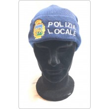 Berretto Zuccotto Papalina Watch Cap Invernale con Ricamo Polizia Locale Regione Veneto Modello 2 Art.CAP-RV