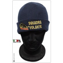 Berretto Zuccotto Papalina Watch Cap in Pile Polizia di Stato Squadra Volante Art.NSD-PSSV