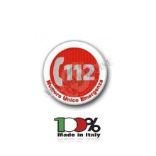 Toppa Patch con Velcro Numero Unico Emergenza 112 SOS Art.112-NUE
