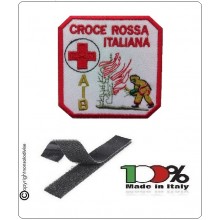 Patch Toppa con Velcro  Croce Rossa Italiana CRI AIB  Art.NSD-CRI-AIB