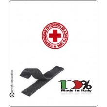 Patch Toppa Ricamata con Velcro Croce Rossa Italiana CRI 22 Agosto 1864 CONVENZIONE DI GINEVRA cm 10.00 DAE Art.CRI-P4 Patch Toppa Ricamata con Velcro Croce Rossa Italiana CRI 22 Agosto 1864 CONVENZIONE DI GINEVRA cm 10.00 DAE Art.CRI-P4