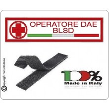 Patch Targhetta OPERATORE DAE BLSD Croce Rossa Italiana Art.NSD-CRIDAE