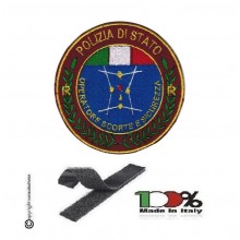 Toppa Patch Ricamata con Velcro Polizia Operatore Scorte e Sicurezza Art.PS-OSES