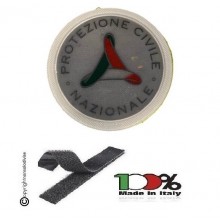 Patch Toppa con Strip Protezione Civile Nazionale Gommata Rifrangente cm 7 Art. SIG-NEW