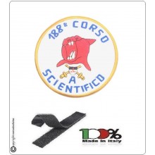 Patch Toppa Ricamata con Velcro 188° Corso A Scentifico Militare INTROVABILE  Art.A-S-I