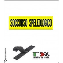 Patch Toppa Ricamata con Velcro Ricamata Soccorso Speleologico cm 3x10 Art.SPE-2