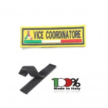 Patch Toppa Ricamo a Macchina Con Velcro Protezione Civile Vice Coordinatore Art.NSD-PC-VC