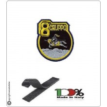 Patch Toppa Ricamata 8° Gruppo Aeronautica Militare Art.EU071 Patch Toppa Ricamata 8° Gruppo Aeronautica Militare Art.EU071