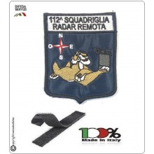 Patch Toppa Ricamata con Velcro Aeronautica Militare 112° Squadriglia Radar remoto  Art.112-S