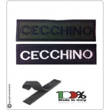 Patch Toppa Lineare Ricamata con Velcro Cecchino Art.NSD-R6
