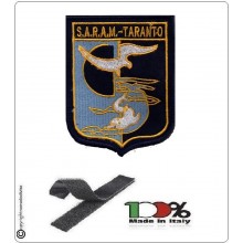 Patch Toppa Ricamata Aeronautica Militare italiana S.A.R.A.M. Taranto  Art.SARAM  