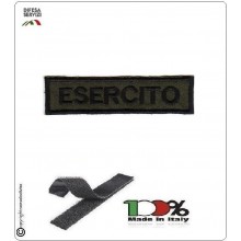 Patch Toppa Ricamata con Velcro Esercito da Uniforme VERDE OD Art.EI-T3