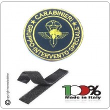 Patch Toppa con Velcro Carabinieri  G.I.S. Fondo Bordo Giallo Gruppo Intervento Speciale  Art.GIS-2