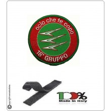 Patch Toppa Ricamata 18° Ocio Che Te Copo Gruppo Aeronautica Militare Art.EU131 Patch Toppa Ricamata 18° Ocio Che Te Copo Gruppo Aeronautica Militare Art.EU131
