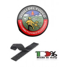 Patch Toppa con Velcro PVC 3D Vigili Del Fuoco Soccorso Fluviale Alluvionale cm 7 New Art. PVC-VVFF5