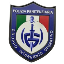 Patch Toppa Gommata 3D PVC Polizia Penitenziaria Gruppo Intervento Operativo G.I,O. NEW Art. PVC-GIO