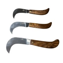 Roncola Professionale Acciaio 420 Manico Palissandro 18cm, 16cm, 14cm Art. MARU-RN
