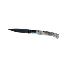 Coltello Serramanico Artigianale con Fodero Maru cm 18.50 cm Tipo Patada Idea Regalo Art. PAT1210-18-CORNO Coltello Serramanico Artigianale con Fodero Maru cm 18.50 cm Tipo Patada Idea Regalo Art. PAT1210-18-CORNO