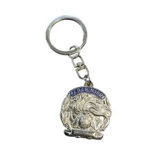 Porta Chiavi Portachiavi Carabinieri Forma Placca Tesserino Argento Idea Regalo Prodotto Ufficiale Ascot Art. 032CC