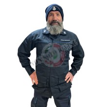 Giacca Sahariana Blu Navi Profili Azzurri Polizia Penitenziaria Art. BRK-SA 