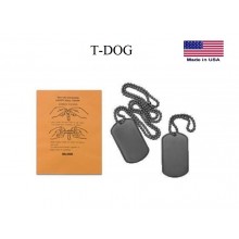 Piastrine Americane US Originali  Colore Nere  Dog Tags Kit Art. 27463