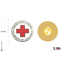 Pins Croce Rossa Italiana Volontari Del Soccorso cm 1.80 Italia Art. CRI-P