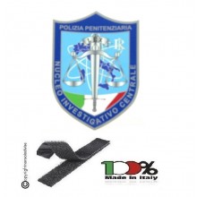 Patch Toppa con Velcro Plastificata Polizia Penitenziaria Nucleo Investigativo Centrale NIC Art. T-PPNIC