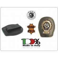 Placca Da Cintura in Cuoio con Placca Investigatore Privato Vega Holster Italia Art. 1WA76