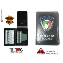 Portafoglio Portadocumenti con Placca Fissa Polizia Locale PEGASO AS19  VENDITA RISERVATA Italia Art.600PL13