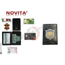 Portafoglio Portadocumenti Nero Ascot Placca Fissa SERVIZI FIDUCIARI Art. REP-FIDUCIARI