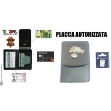 Portafoglio con Placca Carabinieri CC Vega Holster con Placca Giemme CC Fiamma ANC Art. 1WD-CC-FIAMMA