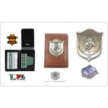 Portafoglio Portadocumenti MARRONE Tiratura Limitata Placca Staccabile GPG I.P.S. PANTERA® Guardia Particolare Giurate Incaricato di Pubblico Servizio Novità Art.PANTERA-MARRONE