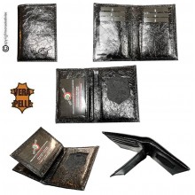 Portafoglio Portadocumenti Pelle Apertura a Libro Modello NSD Lusso  Specifico per Placca Polizia di Stato e Placche a Scudo Art. NSD-LUX