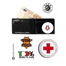 Portafoglio Porta Documenti con Placca Estraibile Croce Rossa Italiana CRI C.R.I. Vega Holster  Art. 1WE08