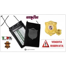 Porta Placca Portaplacca da Collo per POLIZIA LOCALE PL Operativi VENDITA RISERVATA Ascot Italia Art.602PL