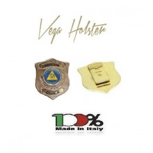 Placca con Clip Protezione Civile da applicare nei vari Portafogli 1WB 1WD 1WG 1WE Vega Holster Italia Art. CL115