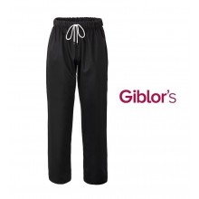 Pantaloni Coulisse Slim Fit Cuoco NERO Chef Medicale Alan Giblor's Italia PLUTONE Prezzo Imbattibile Art. Q8P00194