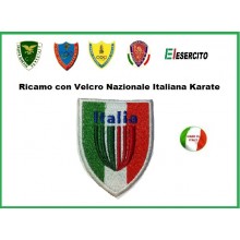 Scudetto con velcro Nazionale Karate Italiana Art.NSD-K