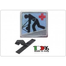 Patch Toppa Soccorso Alino + CRI Croce Rossa Italiana  Art.CRI-44