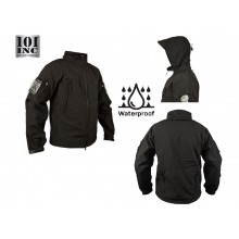 Giacca Giubbino Impermeabile Soft Shell Jack Tactical Waterprof Softshell PCU Nera 101 INC Originale Art. 129840