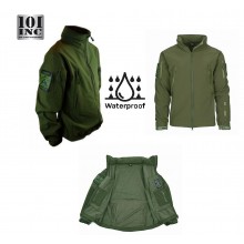 Giacca Giubbino Impermeabile Soft Shell Jack Tactical Waterprof Softshell PCU Verde OD 101 INC Originale Art.129840OD