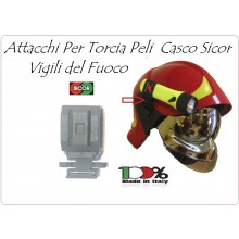 Agganci Attacchi Torcia SOLO SUPPORTO LAMPADA Peli Per Elmo Vigili Del Fuoco Originali Sicor VFR 2000 VFR 2009-PRO Art.5490001222-2