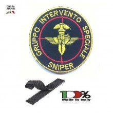Patch Toppa con Velcro Carabinieri  G.I.S. Sniper Nero Gruppo Intervento Speciale Art.GIS-6