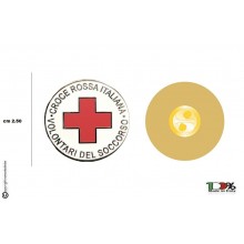 Spilla Croce Rossa Italiana Volontari Del Soccorso cm 2.50 Italia Art. CRI-S