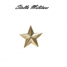 Stella Stellette Militari Oro a Vite 5 Punte cm 2.00  Esercito Marina Carabinieri Art. S4