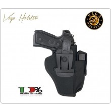 Fondina da Cintura in Cordura Nera Professionale polizia Carabinieri Vigilanza Vega Holster Italia  Art.TM2