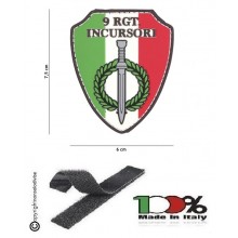 Toppa Patch Scudetto 3D con Velcro Arditi Incursori Carabinieri 9°RGT cm 7.6x8.00 INC101 Art. 444130-5382