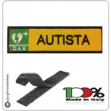 Patch Toppa Ricamata Gialla D.A.E. + AUTISTA Art.DAE-2 Patch Toppa Ricamata Gialla D.A.E. + AUTISTA Art.DAE-2